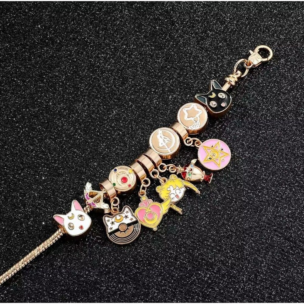 Sailor Moon Hot Sexy Charms Bracelet Cat Anime Magic Power Jewelry - Picture 3 of 3